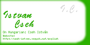 istvan cseh business card